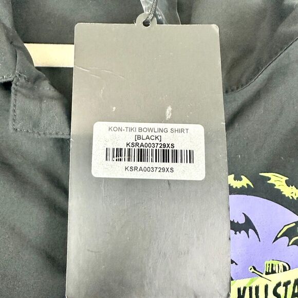 Killstar x Vince Ray Kon Tiki Bowling Shirt Size XS NEW Goth Emo Grunge Skater - Picture 6 of 9